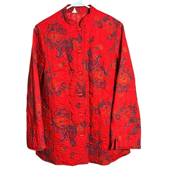 Vintage Jacket Quilted Prairie USA Union Made 1970s Handmade Pockets Large - Picture 2 of 10